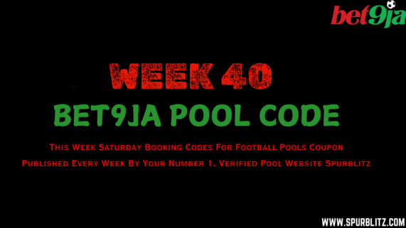 Week 40 pool bet9ja code 2023